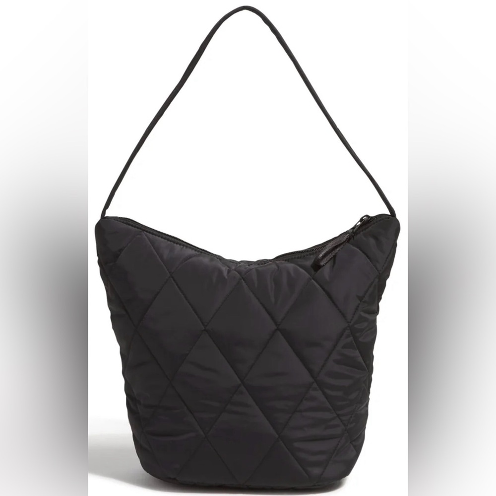 Vera Bradley Outlet Slouchy Bucket Shoulder Bag in Ultralight Moonless Night NWT